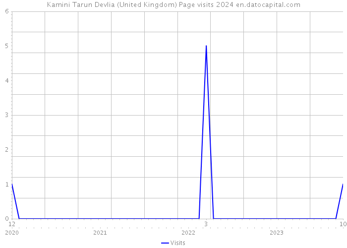 Kamini Tarun Devlia (United Kingdom) Page visits 2024 