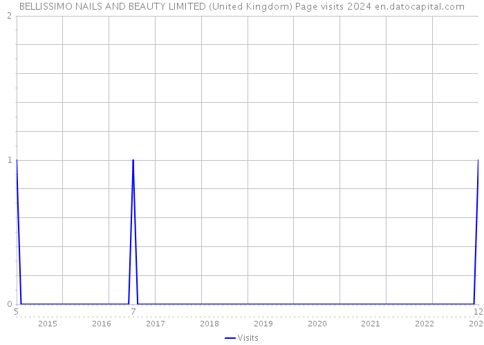 BELLISSIMO NAILS AND BEAUTY LIMITED (United Kingdom) Page visits 2024 