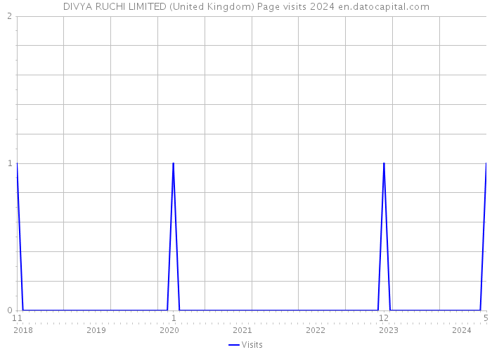DIVYA RUCHI LIMITED (United Kingdom) Page visits 2024 