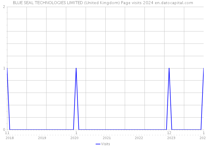 BLUE SEAL TECHNOLOGIES LIMITED (United Kingdom) Page visits 2024 