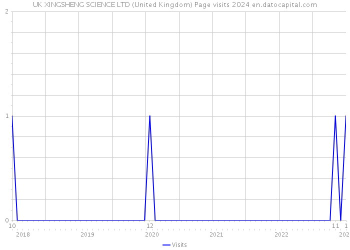 UK XINGSHENG SCIENCE LTD (United Kingdom) Page visits 2024 