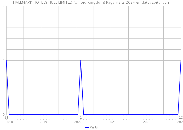 HALLMARK HOTELS HULL LIMITED (United Kingdom) Page visits 2024 