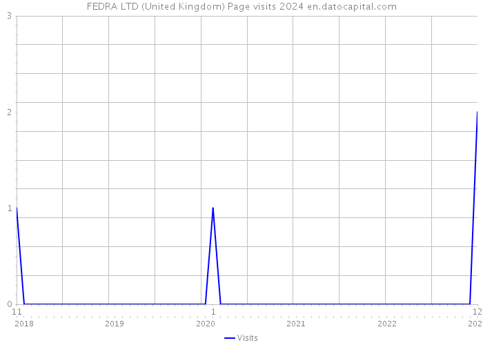 FEDRA LTD (United Kingdom) Page visits 2024 