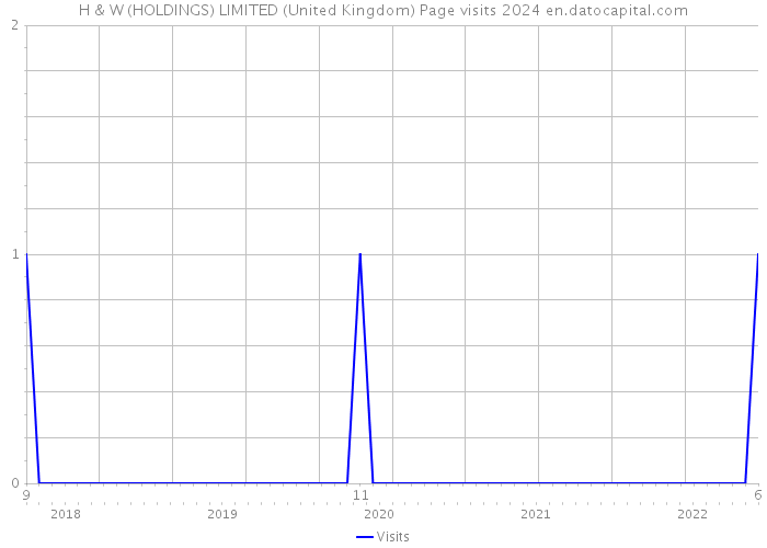 H & W (HOLDINGS) LIMITED (United Kingdom) Page visits 2024 