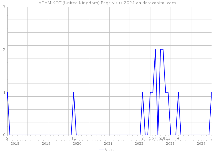 ADAM KOT (United Kingdom) Page visits 2024 