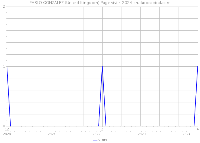PABLO GONZALEZ (United Kingdom) Page visits 2024 