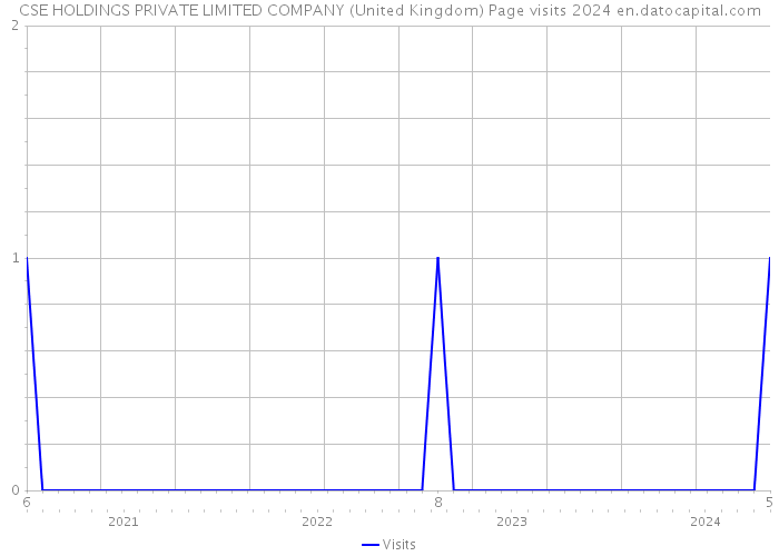 CSE HOLDINGS PRIVATE LIMITED COMPANY (United Kingdom) Page visits 2024 