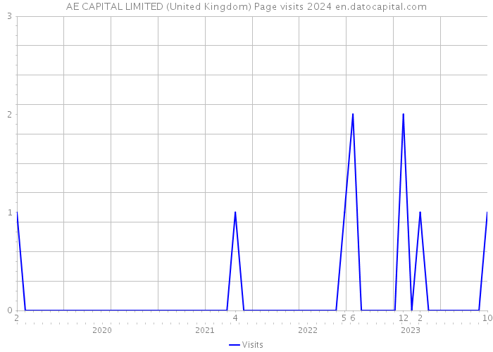 AE CAPITAL LIMITED (United Kingdom) Page visits 2024 