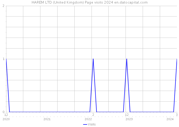 HAREM LTD (United Kingdom) Page visits 2024 