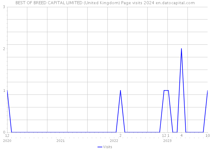 BEST OF BREED CAPITAL LIMITED (United Kingdom) Page visits 2024 