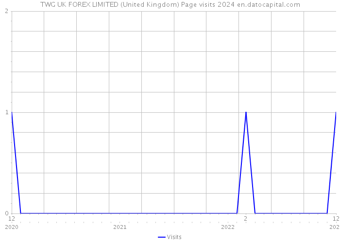 TWG UK FOREX LIMITED (United Kingdom) Page visits 2024 