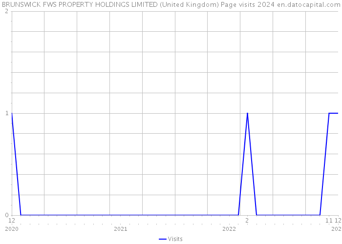 BRUNSWICK FWS PROPERTY HOLDINGS LIMITED (United Kingdom) Page visits 2024 