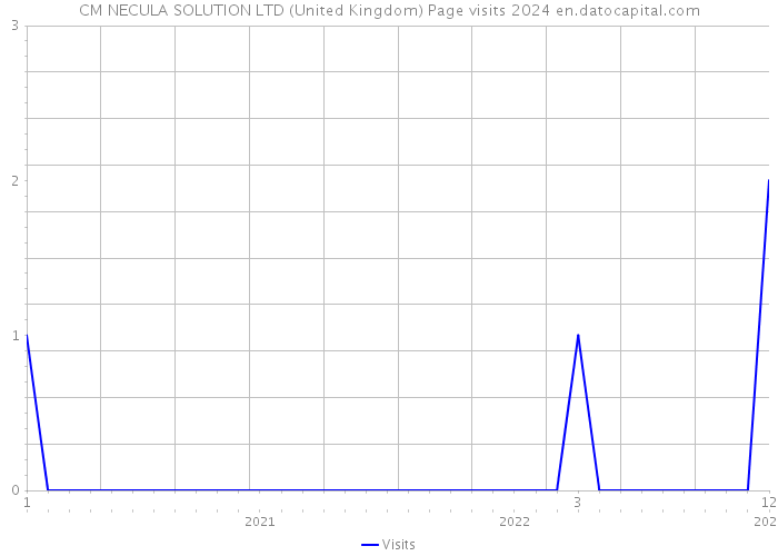 CM NECULA SOLUTION LTD (United Kingdom) Page visits 2024 