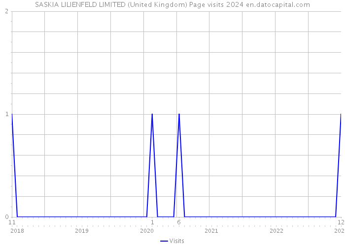 SASKIA LILIENFELD LIMITED (United Kingdom) Page visits 2024 