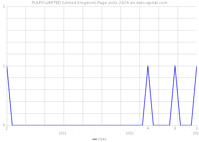PULPO LIMITED (United Kingdom) Page visits 2024 