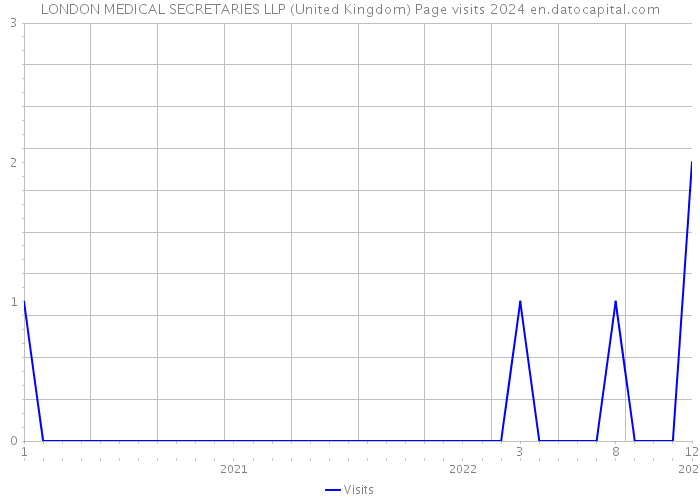 LONDON MEDICAL SECRETARIES LLP (United Kingdom) Page visits 2024 