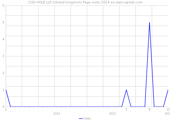 COD HOLE LLP (United Kingdom) Page visits 2024 