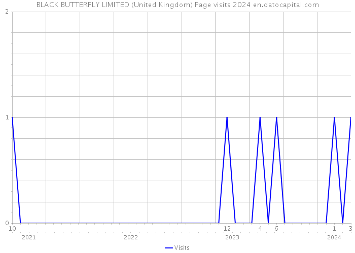BLACK BUTTERFLY LIMITED (United Kingdom) Page visits 2024 