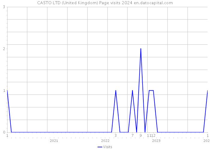 CASTO LTD (United Kingdom) Page visits 2024 