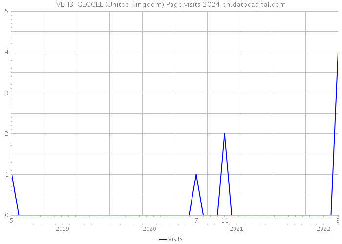 VEHBI GECGEL (United Kingdom) Page visits 2024 