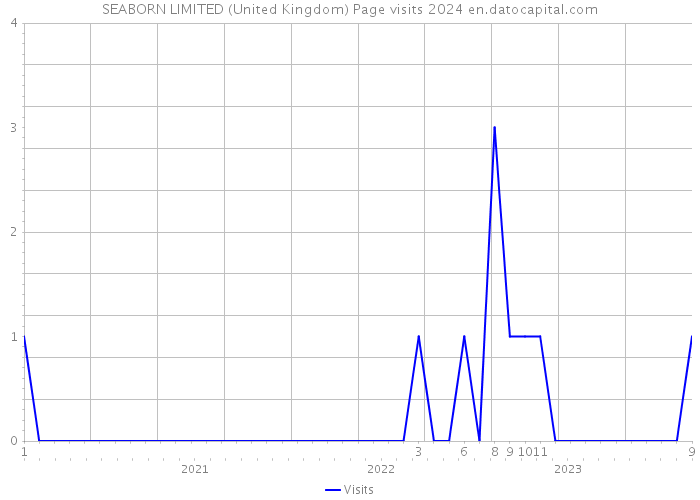 SEABORN LIMITED (United Kingdom) Page visits 2024 