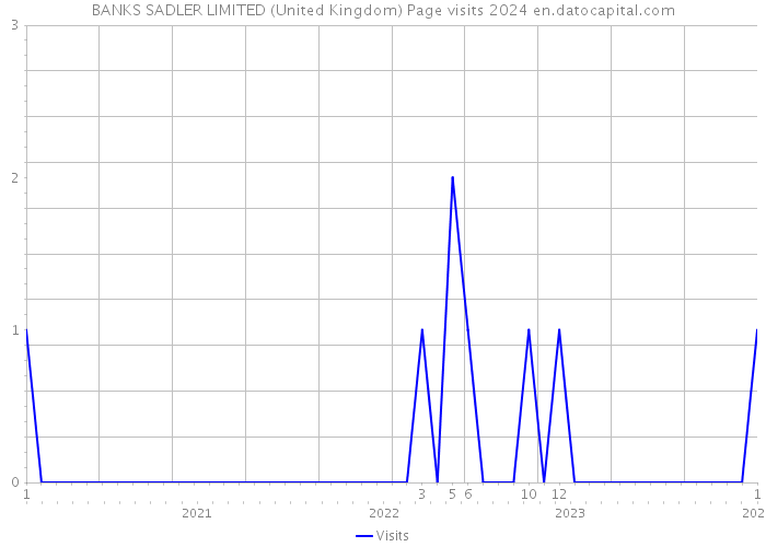 BANKS SADLER LIMITED (United Kingdom) Page visits 2024 