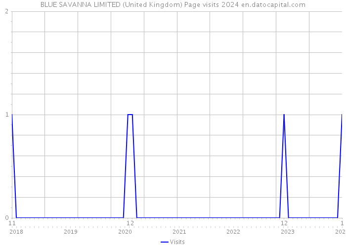 BLUE SAVANNA LIMITED (United Kingdom) Page visits 2024 