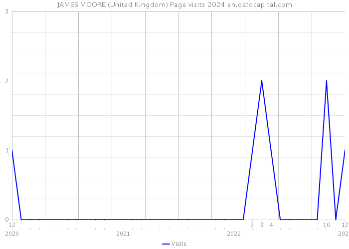 JAMES MOORE (United Kingdom) Page visits 2024 