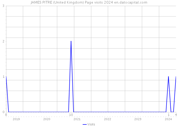 JAMES PITRE (United Kingdom) Page visits 2024 