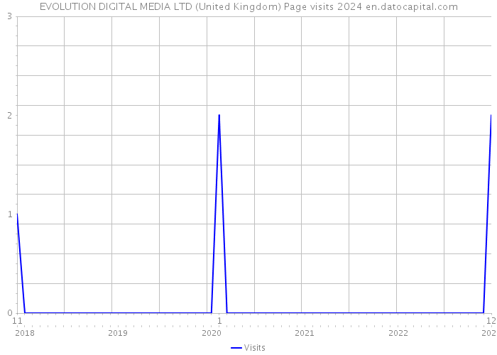 EVOLUTION DIGITAL MEDIA LTD (United Kingdom) Page visits 2024 
