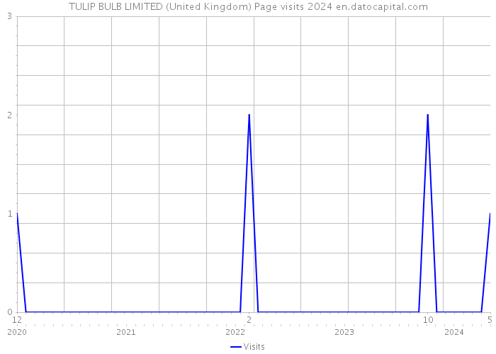 TULIP BULB LIMITED (United Kingdom) Page visits 2024 