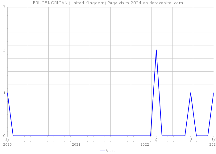 BRUCE KORICAN (United Kingdom) Page visits 2024 