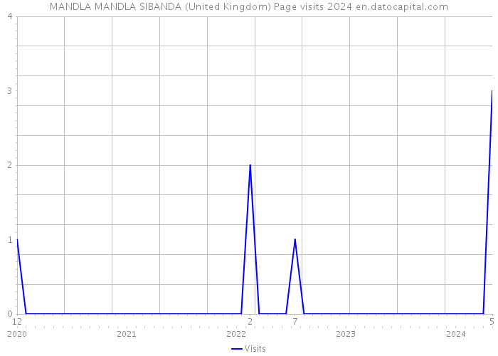 MANDLA MANDLA SIBANDA (United Kingdom) Page visits 2024 
