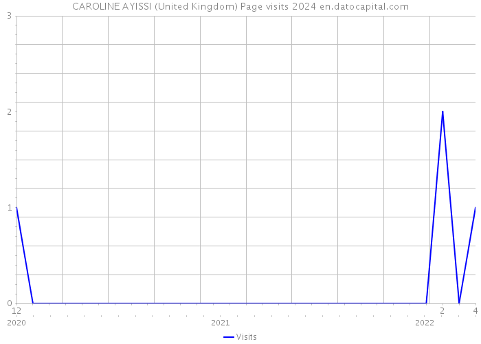 CAROLINE AYISSI (United Kingdom) Page visits 2024 