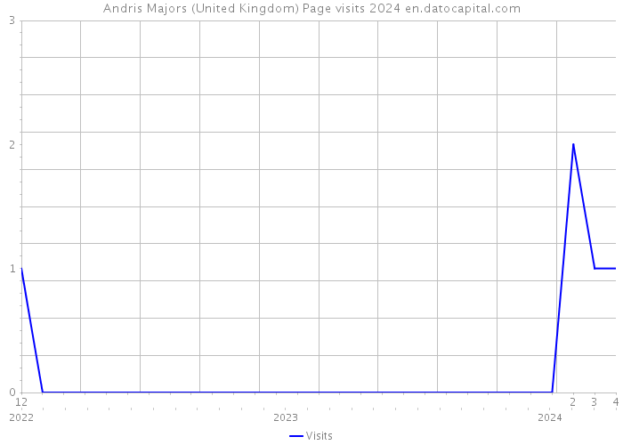 Andris Majors (United Kingdom) Page visits 2024 