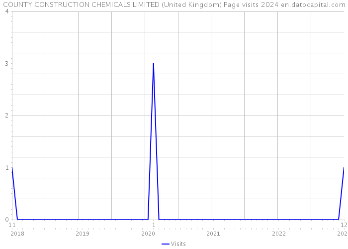 COUNTY CONSTRUCTION CHEMICALS LIMITED (United Kingdom) Page visits 2024 