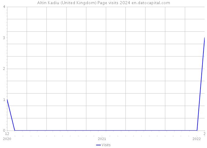 Altin Kadiu (United Kingdom) Page visits 2024 