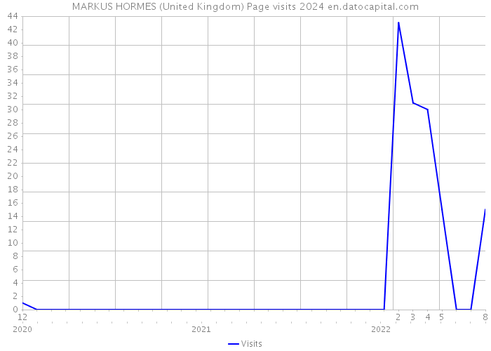MARKUS HORMES (United Kingdom) Page visits 2024 