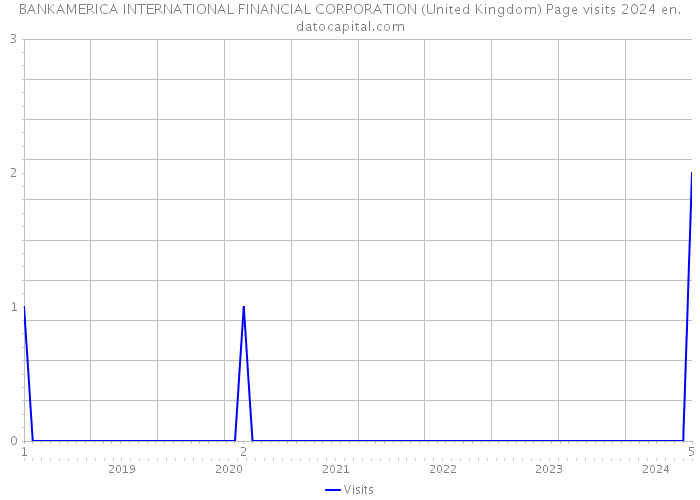 BANKAMERICA INTERNATIONAL FINANCIAL CORPORATION (United Kingdom) Page visits 2024 