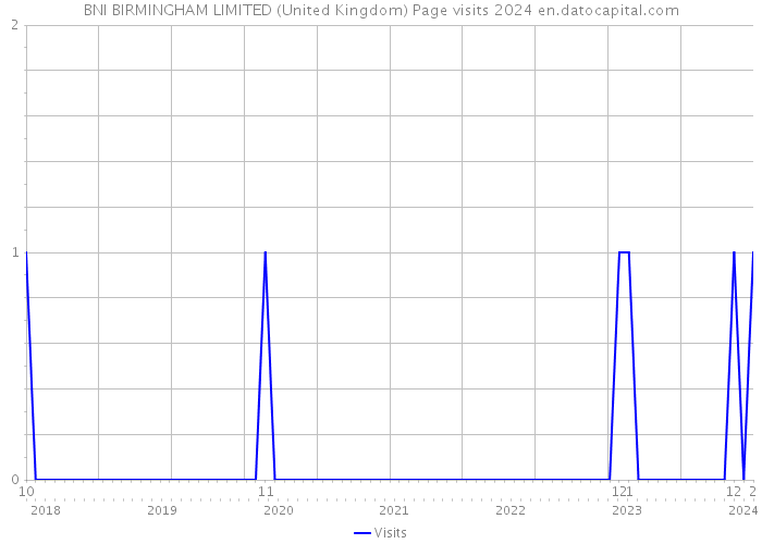 BNI BIRMINGHAM LIMITED (United Kingdom) Page visits 2024 