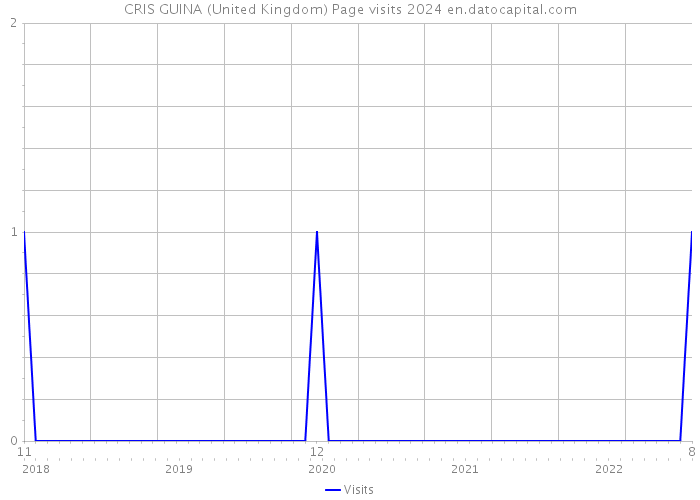 CRIS GUINA (United Kingdom) Page visits 2024 