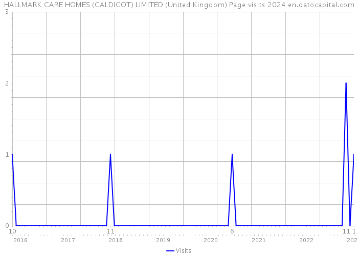 HALLMARK CARE HOMES (CALDICOT) LIMITED (United Kingdom) Page visits 2024 