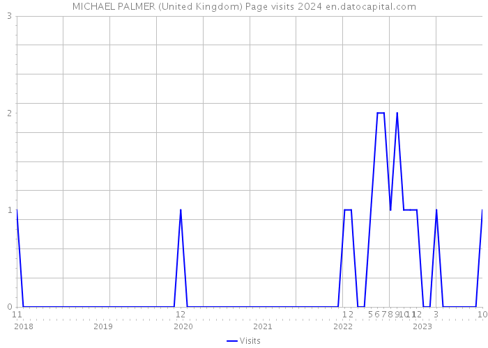 MICHAEL PALMER (United Kingdom) Page visits 2024 
