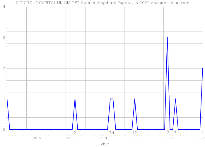 CITIGROUP CAPITAL UK LIMITED (United Kingdom) Page visits 2024 