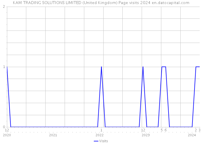 KAM TRADING SOLUTIONS LIMITED (United Kingdom) Page visits 2024 