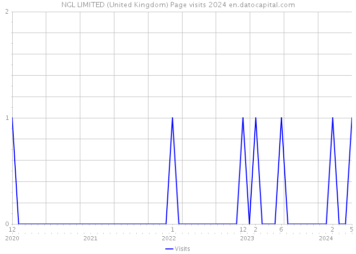 NGL LIMITED (United Kingdom) Page visits 2024 