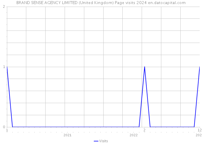 BRAND SENSE AGENCY LIMITED (United Kingdom) Page visits 2024 