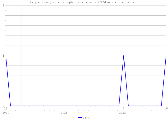 Kacper Klos (United Kingdom) Page visits 2024 