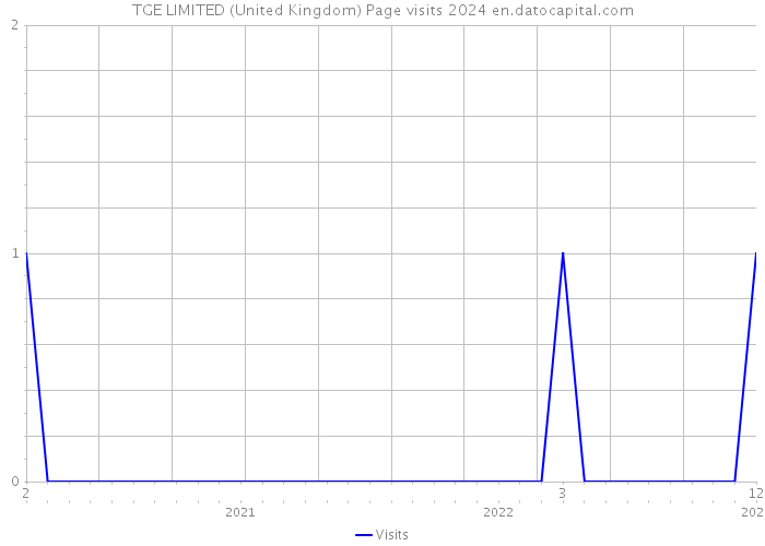 TGE LIMITED (United Kingdom) Page visits 2024 