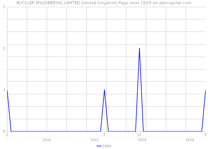 BUCKLER ENGINEERING LIMITED (United Kingdom) Page visits 2024 